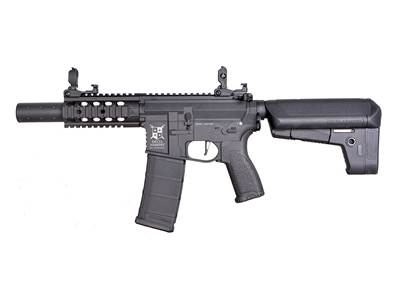 Delta Armory M4 SilentOps CQB Noir Bravo AEG 1.2J Pack complet