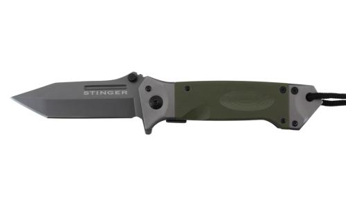 Couteau pliant Stinger Bora ST1 Lame 8.8cm avec cordon et clip