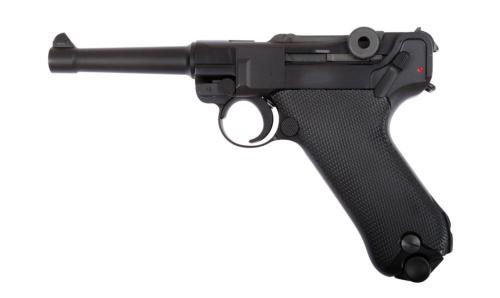 WE Pistolet Luger P08 4'' Noir GBB Full Metal 0.9J
