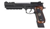 WE M92 Samuraï Edge BioHazard B. Burton 6mm Noir GBB Full Metal 0.9J