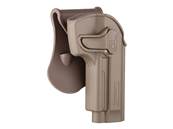 Amomax Holster polymère rotatif M92 FDE rétention active