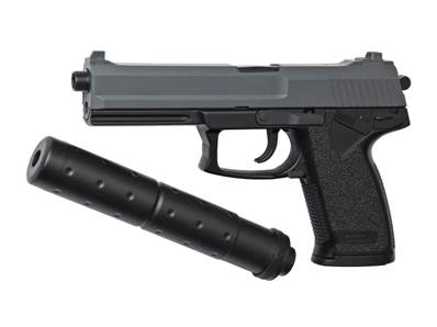 ASG MK23 Socom SPRING + Extention canon externe 0.3J