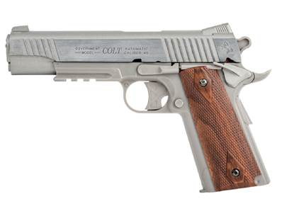 Colt 1911 Stainless Railgun Metal Fixe Co2 1J