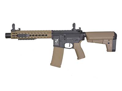 Delta Armory M4 KeyMod 10 Noir / Tan Bravo AEG 1.2J Pack complet