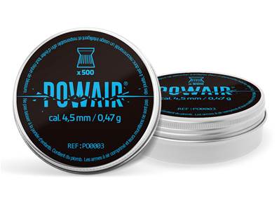 Powair Plombs plats 4.5mm Pellet 0.47g (x500)