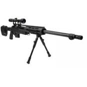 Well MB4411D Fusil à ressort Sniper avec lunette et bipied Noir 1.9J