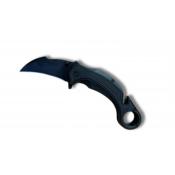 Couteau Ouv.Assistée Karambit Noir Lame 10cm + Coupe-ceinture