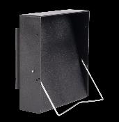 UX Porte cible métal plat Noir 14x14cm