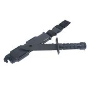 Couteau Factice Airsoft M9 Baïonnette avec étui MP Noir 