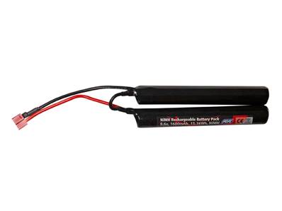 ASG Batterie NiMH 9.6V 1600 mAh T-plug / Dean 8 élements,2 parties