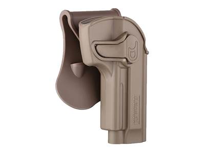 Amomax Holster polymère rotatif M92 FDE rétention active