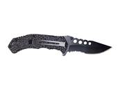 Couteau Crâne boîte métal lame 9cm - clip ceinture 