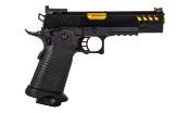 Golden Eagle Pistolet Hi-Capa 5.1 Tactical GBB FullMetal Noir/Or 0.8J