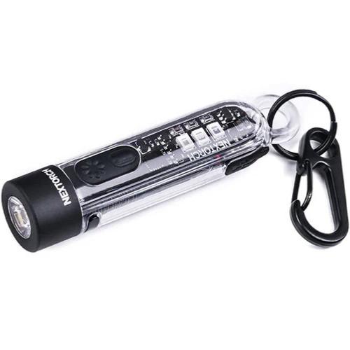 Nextorch Porte-clé UV et Flash rouge et bleu 300lm 6 modes USB-C IPX4