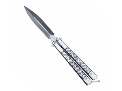 Couteau papillon gris