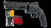 T4E Pack TR68 Gen2 Revolver Noir Cal. 68 16J (TR68 +100 bb + 5 Co2)