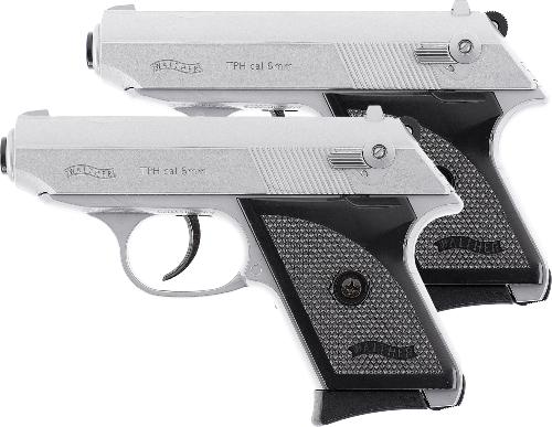 Walther Set de 2 Pistolets TPH Noir/Chrome Spring 0.5J