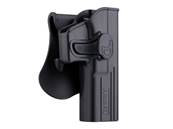 Amomax Holster polymère rotatif G17 Noir rétention active