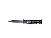 Couteau papillon lame 10 cm Noir S-cut