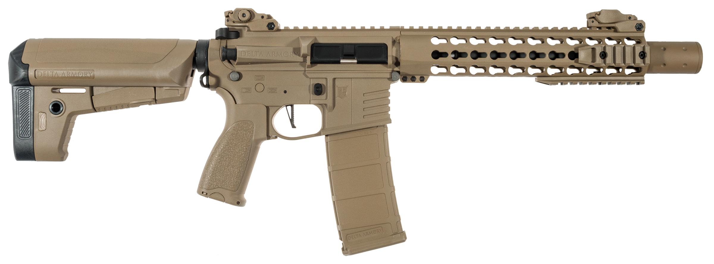 Delta Armory M4 KeyMod 10 Tan Charlie AEG 1J Predator Pack Complet