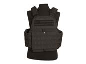 Gilet tactique porte plaque Noir fixation MOLLE