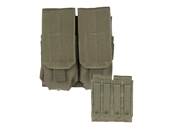 Porte chargeurs double M4/M16 Olive (fixation Molle)