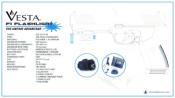 Vesta Defense F1 Lampe Tactique Strobe USB 21mm 500lm étanche IPX4