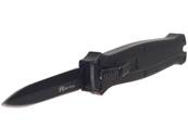 Couteau automatique Mini 8cm Noir Lame Double tranchant 5cm