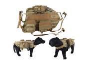 DMoniac Veste tactique Tactical Dog Training Taille L Coyote