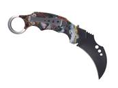 Couteau automatique Karambit tête de mort