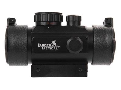 Lancer Tactical CA-412B Mini Point Rouge et Vert 30mm Alu Noir 21mm