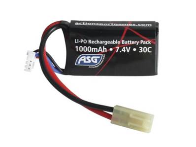 ASG Batterie Li-Po 7.4V 1000mAh type mini
