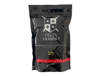 Delta Armory Billes BIO 0.28g (x3571) en sachet (1kg)