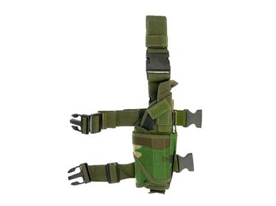 Guerilla Tactical Holster de cuisse vertical Woodland