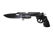Couteau Python Noir lame 10 cm