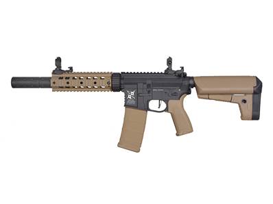 Delta Armory M4 SilentOps 7 Noir / Tan Charlie AEG 1J Pack complet