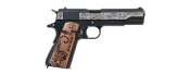 G&G 1911 Pistol GBB Gravé Year of Tiger Metal/Bois Or 0.9J+Coffret