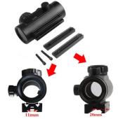 Tactical Ops Point rouge 40mm rouge/vert Noir 21mm