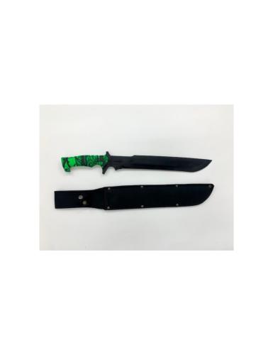Machette Zombie Killer manche vert 55cm