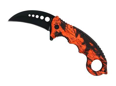 Couteau Karambit Rouge