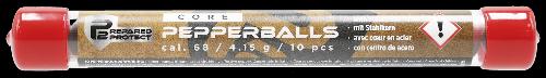P2P Tube de 10 balles de Défense Poivre Noyau acier Cal .68