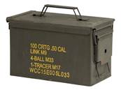 Caisse de munition US Metal Cal. 50/5.56 - 28x18x14cm