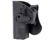 Amomax Holster polymère rotatif SP2022 Gaucher Noir rétention active