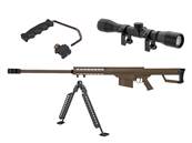 Pack Lancer Tactical LT-20T Sniper M82 Tan (poignée+bipied+scope)