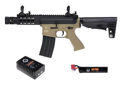 Saigo M4 Kenji Court Tan AEG 1J Pack Complet 11.1V