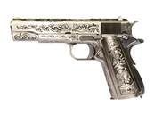 WE 1911 Silver Classic Floral Pattern V3 GAZ Blowback 0.9J