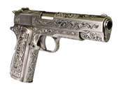 WE 1911 Silver Classic Floral Pattern V3 GAZ Blowback 0.9J