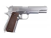 WE M1911 Chrome Mate V3 GAZ Blowback Plaquettes bakélite 0.9J