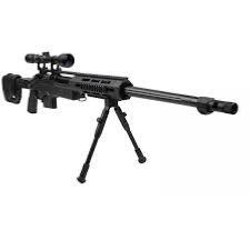 Well MB4411D Fusil à ressort Sniper avec lunette et bipied Noir 1.9J