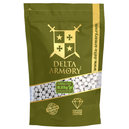 Delta Armory DIAMOND Billes BIO 0.25g (x4000) en sachet (1kg)